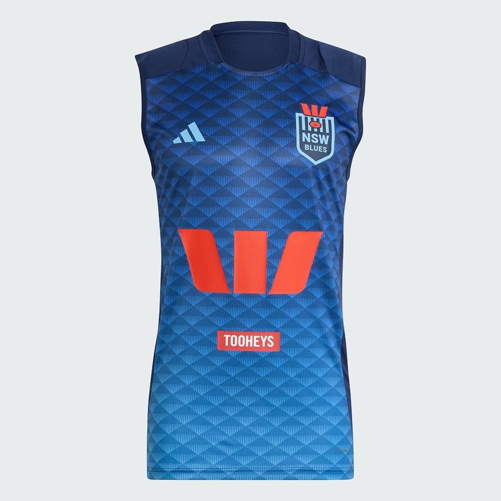 2026 New South Wales Blues Navy Training Singlet